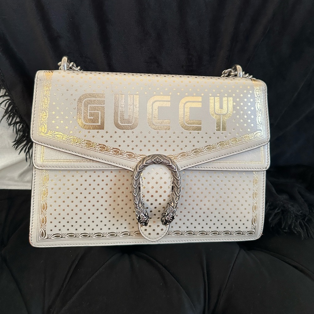 Authentic GUCCI X SEGA Calfskin GUCCY